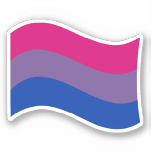 Bisexuelle Flagge Aufkleber