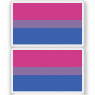 Bisexuelle Flagge Aufkleber