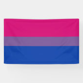 Bisexuelle Flagge Banner (Horizontal)