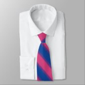 Bisexuelle Flagge Diagonal Stripe Neck Tie Krawatte (Gebunden)