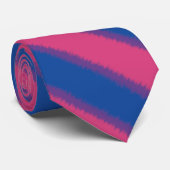 Bisexuelle Flagge Diagonal Stripe Neck Tie Krawatte (Gerollt)