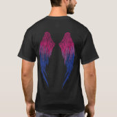 Bisexuelle Flagge - Engel Wings T-Shirt (Rückseite)
