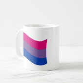 Bisexuelle Flagge Kaffeetasse (Vorderseite Links)