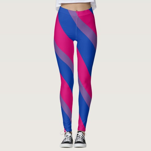 Bisexuelle Flagge Leggings (Vorderseite)