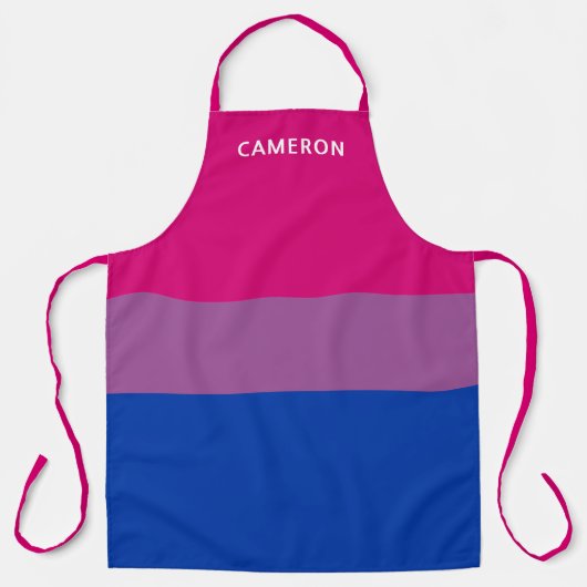 Bisexuelle Flagge Mit Monogramm Schürze (Vorderseite)