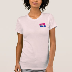 BISEXUELLE FLAGGE ORIGINAL MIT SYMBOL T-Shirt