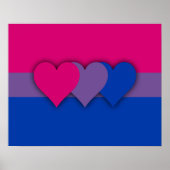 Bisexuelle Flagge Poster (Vorne)