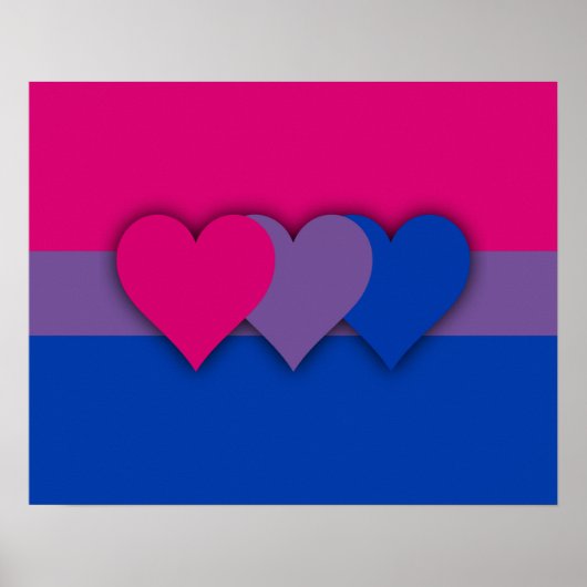 Bisexuelle Flagge Poster (Vorne)