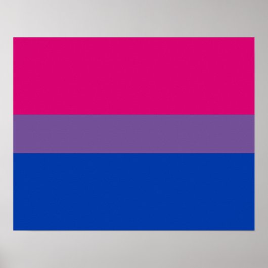 Bisexuelle Flagge Poster (Vorne)