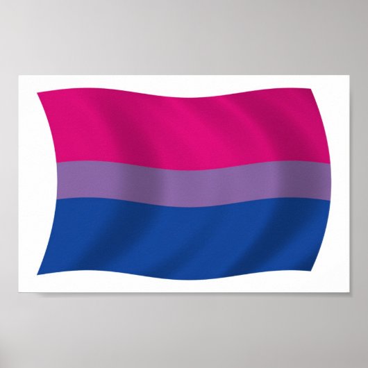 Bisexuelle Flagge Poster drucken (Vorne)