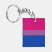 Bisexuelle Flagge Schlüsselanhänger (Vorderseite links)
