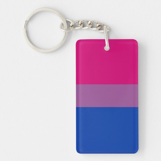 Bisexuelle Flagge Schlüsselanhänger (Vorderseite)