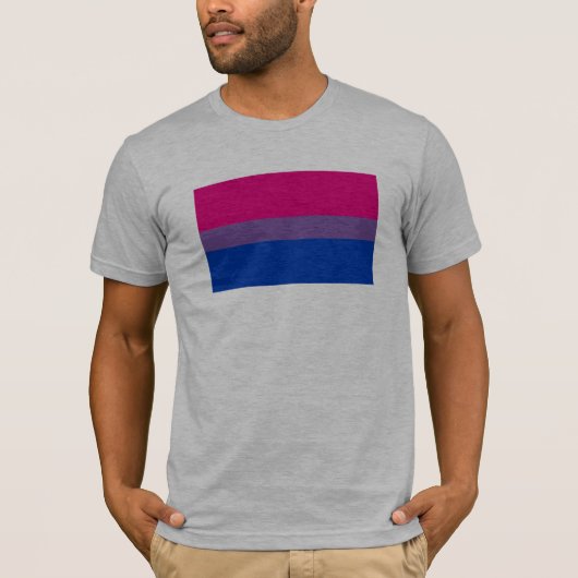 Bisexuelle Flagge T-Shirt (Vorderseite)