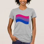 Bisexuelle Flagge T-Shirt (Vorderseite)