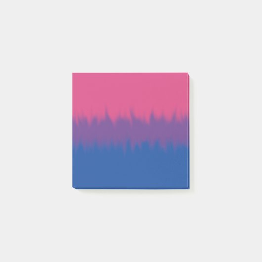 Bisexuelle Flaggen - Nachhinweise Post-it Klebezettel (Vorderseite)