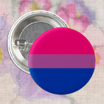 Bisexuelle Flaggen und Priester/Geschlechterflagge Button<br><div class="desc">Button: Bisexuelles Flag & Pride Gemeinschaftszeichen,  das bisexuelle Individuen und die bisexuelle Gemeinschaft repräsentiert.</div>