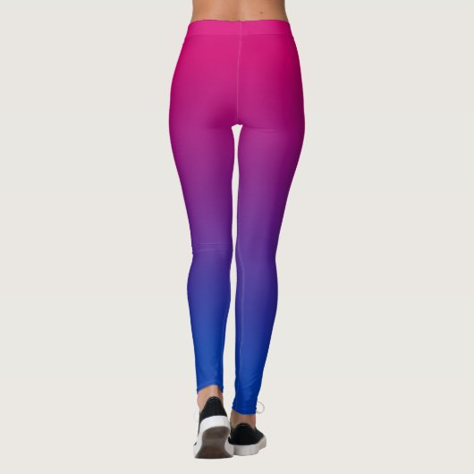 Bisexuelle Flaggensteigung Leggings (Rückseite)