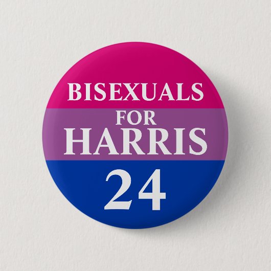 Bisexuelle Für Harris Knopf Button (Vorderseite)