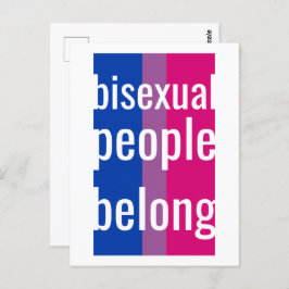 Bisexuelle gehören postkarte