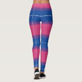 Bisexuelle Leggings mit weit reichenden Flaggen (Rückseite)