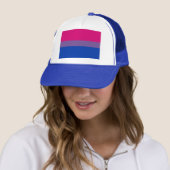 Bisexuelle LGBT Stolz-Regenbogen-Flagge Truckerkappe (Beispiel)