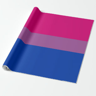 Bisexuelle LGBTQ-Stolzflagge gestreift Pink Geschenkpapier