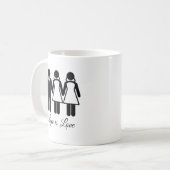 BISEXUELLE LIEBE IST LIEBE KAFFEETASSE (Vorderseite Links)