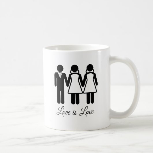 BISEXUELLE LIEBE IST LIEBE KAFFEETASSE (Rechts)