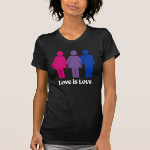 Bisexuelle Liebe ist Liebe weiblich T-Shirt