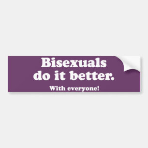 Bisexuelle machen es besser -.png autoaufkleber