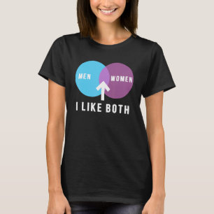 Bisexuelle Männer Frauen sind wie beide vene Diagr T-Shirt