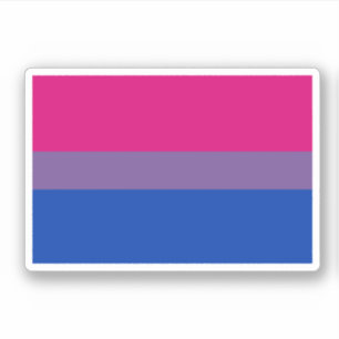 Bisexuelle Pride-Flagge Aufkleber