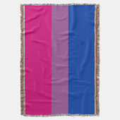 Bisexuelle Pride-Flagge Decke (Vorderseite Vertikal)