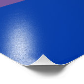 Bisexuelle Pride-Flagge Fotodruck (Ecke)