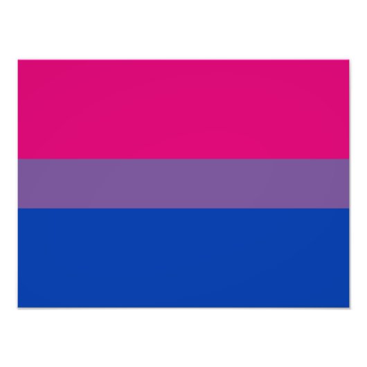 Bisexuelle Pride-Flagge Fotodruck (Vorne)