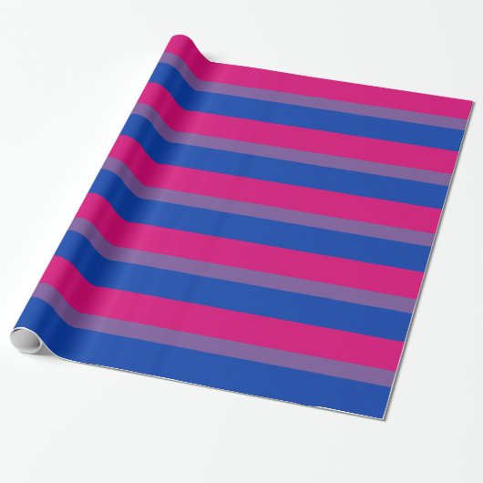 Bisexuelle Pride-Flagge Geschenkpapier (Ungerollt)