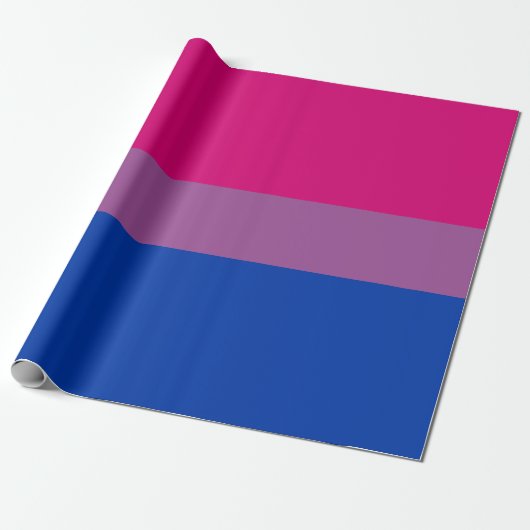Bisexuelle Pride-Flagge Geschenkpapier (Ungerollt)
