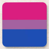 Bisexuelle Pride-Flagge Getränkeuntersetzer (Vorderseite)