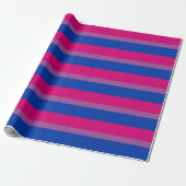Bisexuelle Pride-Flagge Horizontal Geschenkpapier (Ungerollt)