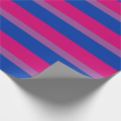 Bisexuelle Pride-Flagge Horizontal Geschenkpapier (Ecke)