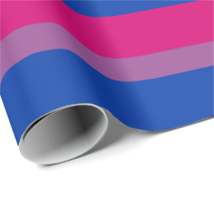 Bisexuelle Pride-Flagge Horizontal Geschenkpapier