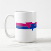 Bisexuelle Pride-Flagge Kaffeetasse (Links)