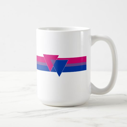 Bisexuelle Pride-Flagge Kaffeetasse (Rechts)