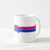 Bisexuelle Pride-Flagge Kaffeetasse (VorderseiteRechts)