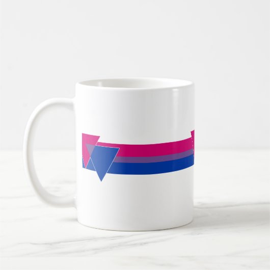 Bisexuelle Pride-Flagge Kaffeetasse (Links)