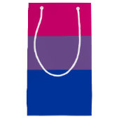 Bisexuelle Pride-Flagge Kleine Geschenktüte (Vorderseite)
