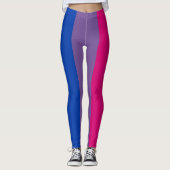 Bisexuelle Pride-Flagge Leggings (Vorderseite)
