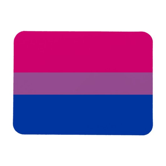 Bisexuelle Pride-Flagge Magnet (Horizontal)