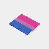 Bisexuelle Pride-Flagge Post-it Klebezettel (angewinkelt)
