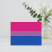 Bisexuelle Pride-Flagge Postkarte (Stehend Vorderseite)